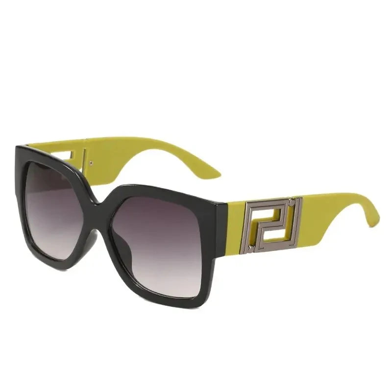 Luxe Vintage Oversize Square Sunglasses - Trendy Gradient Shades UV400 Eyewear