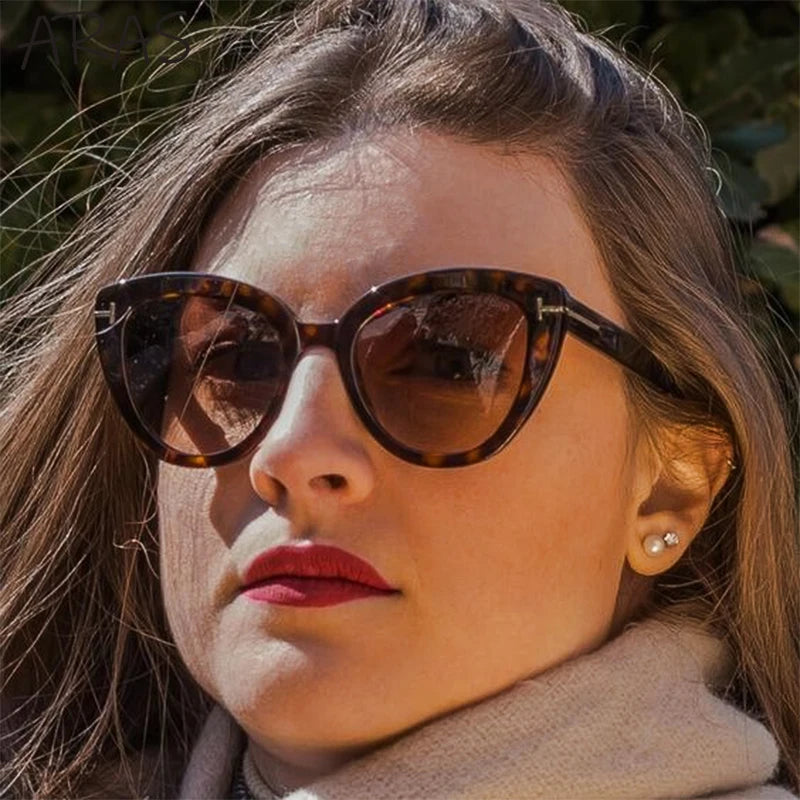 Fashion Cat Eye Sunglasses Women 2024 Luxury Brand Classic Vintage Cateye Sun Glasses For Ladies Shades UV400 Trending Sunglass