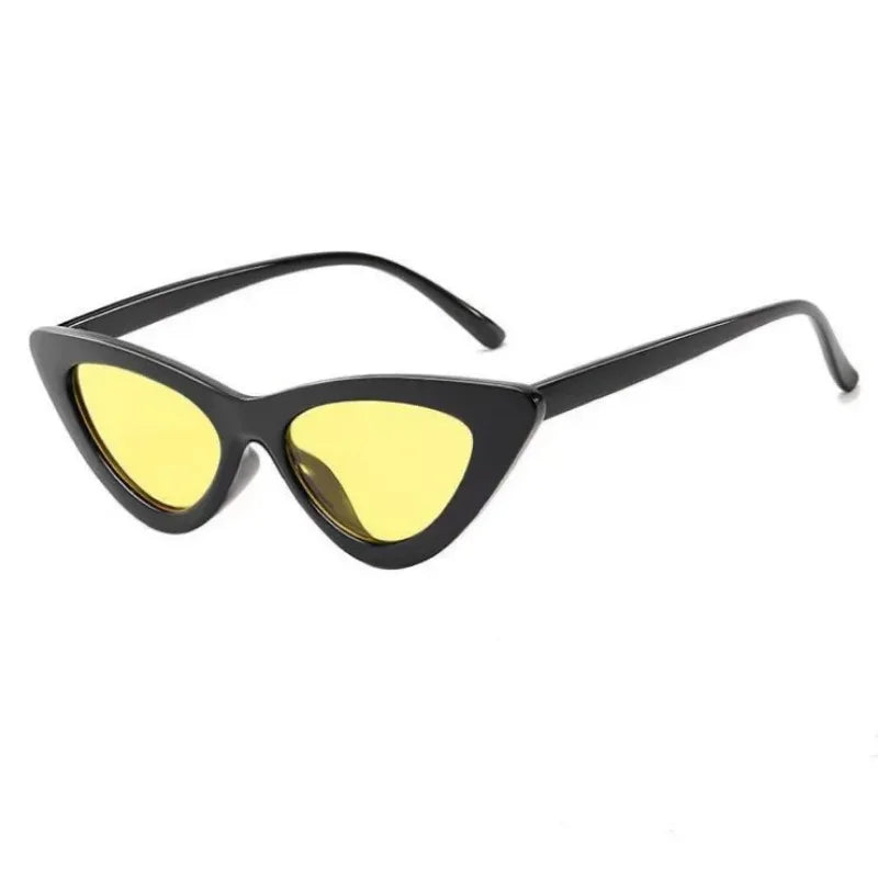 Retro Vintage Cateye Sunglasses Women Sexy Small Cat Eye Sun Glasses Brand Designer Colorful Eyewear for Female Oculos De Sol
