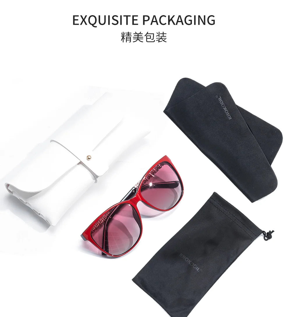 Luxe TR Memory Frame Polarized Sunglasses for Women - UV400 Protection
