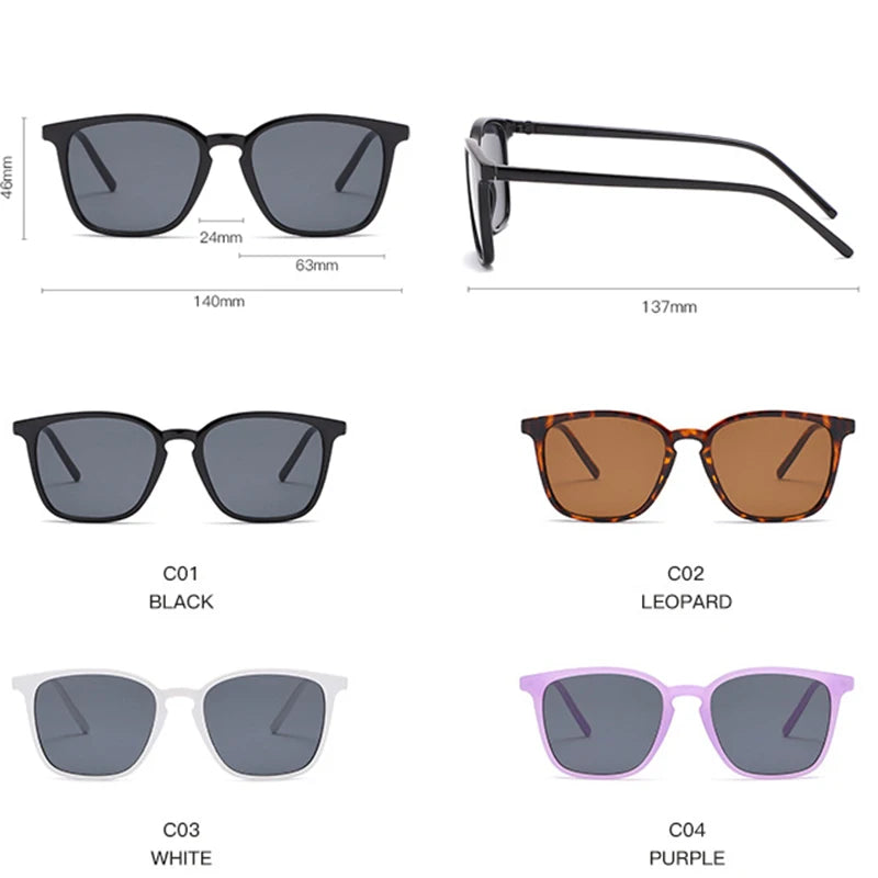 Vintage Square Women Sunglasses Luxury Brand Designer Trend Men Mirror Sun Glasses Retro Female Shades Zonnebril Dames UV400