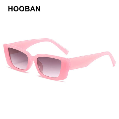 Fashion Small Rectangle Sunglasses Women Brand Designer Cat Eye Sun Glasses Female Vintage Summer Travelling Shades Eyewear