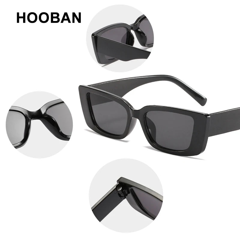 Fashion Small Rectangle Sunglasses Women Brand Designer Cat Eye Sun Glasses Female Vintage Summer Travelling Shades Eyewear