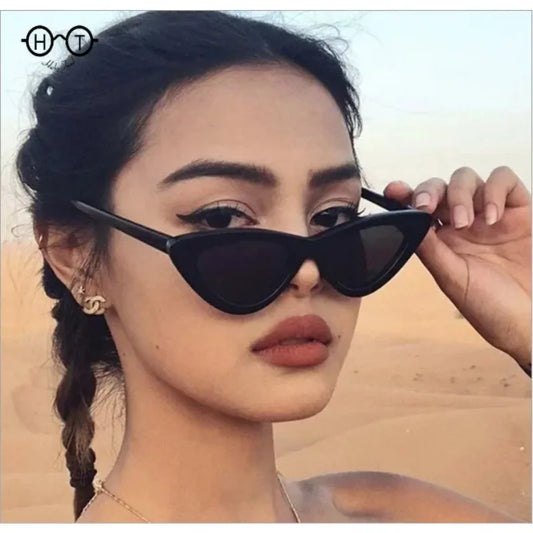 Retro Vintage Cateye Sunglasses Women Sexy Small Cat Eye Sun Glasses Brand Designer Colorful Eyewear for Female Oculos De Sol